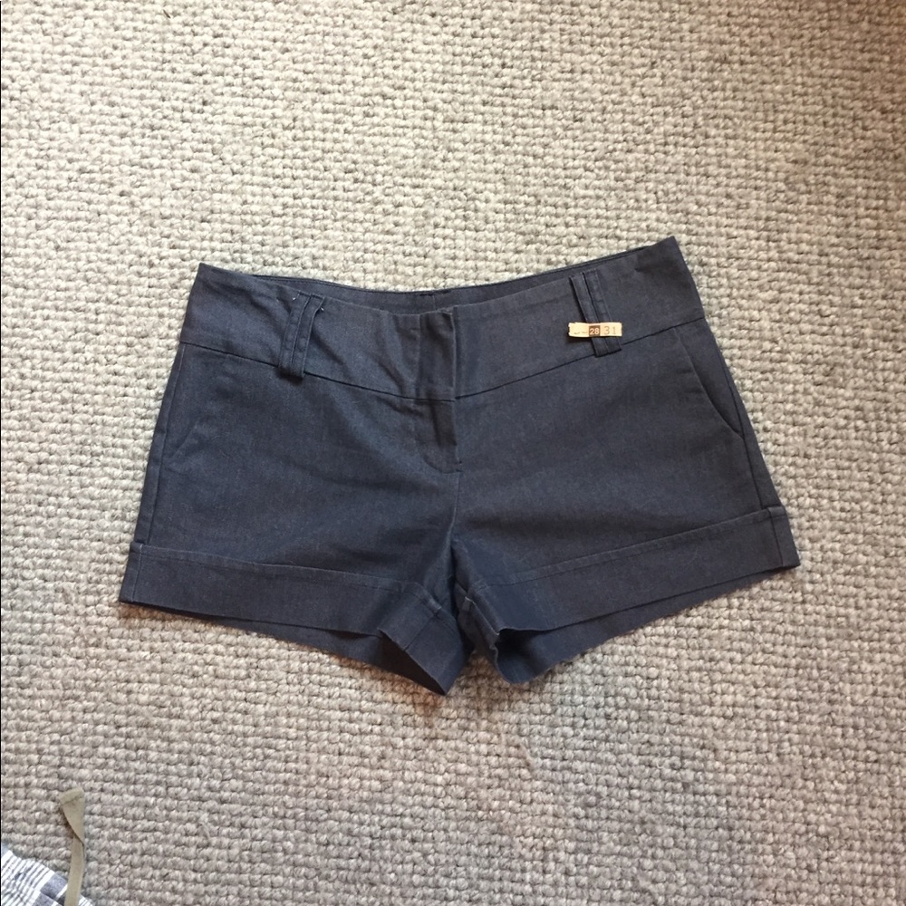 Light denim shorts